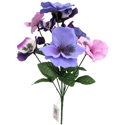 Picture of 36cm MIXED PANSY BUSH PINK/LILAC/PURPLE