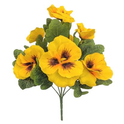 Picture of 32cm PANSY BUSH YELLOW
