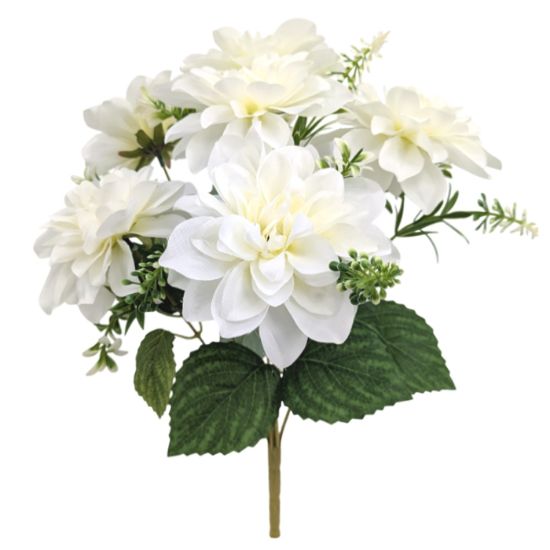 Picture of 42cm DAHLIA BUSH IVORY