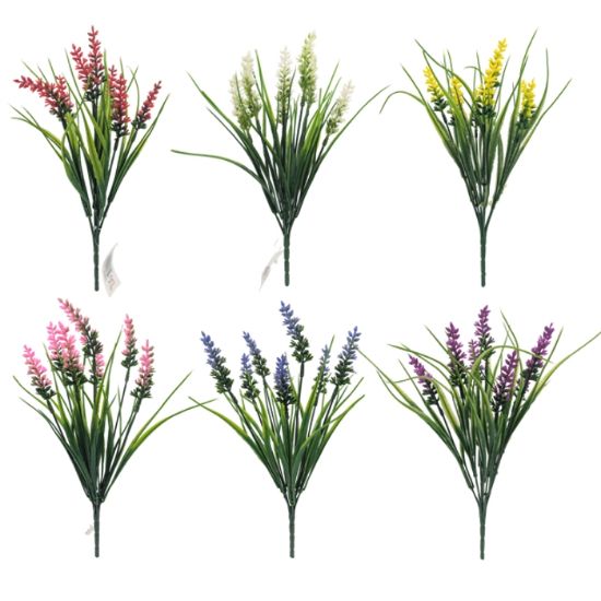 Picture of 34cm VERONICA BUSH WITH GRASS ASSORTED X 60pcs