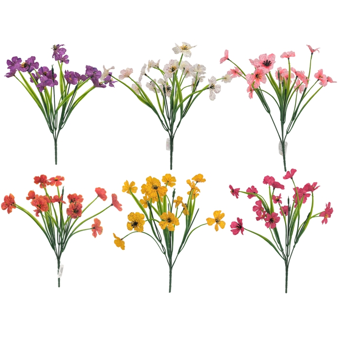 33cm MINI DAISY BUSH ASSORTED X 60pcs. Florist Sundries,Floral Supplies ...