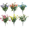 Picture of 36cm PANSY & EUCALYPTUS BUSH ASSORTED X 48pcs