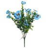 Picture of 36cm PANSY & EUCALYPTUS BUSH ASSORTED X 48pcs