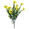 Picture of 36cm PANSY & EUCALYPTUS BUSH ASSORTED X 48pcs