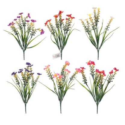 Picture of 36cm WILDFLOWER BUSH WITH GRASS ASSORTED X 60pcs