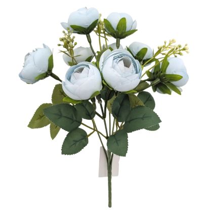 Picture of 28cm RANUNCULUS BUSH BABY BLUE