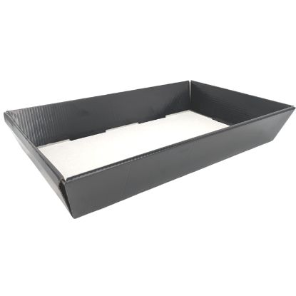 Picture of 40 X 26cm LARGE HAMPER TRAY BLACK X 25pcs