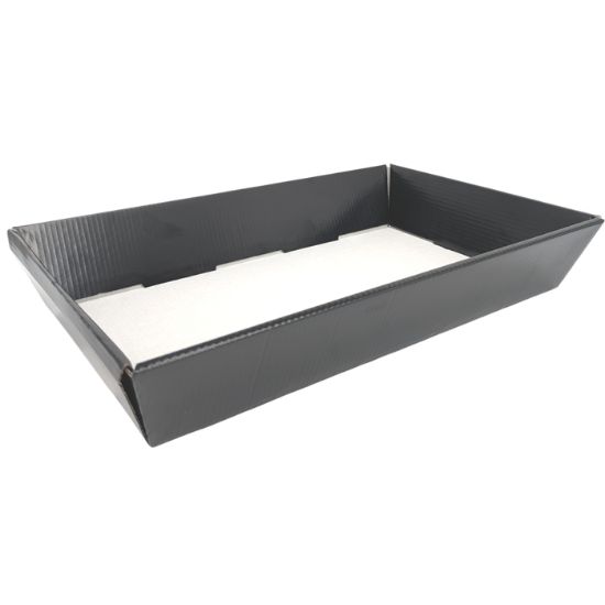 Picture of 40 X 26cm LARGE HAMPER TRAY BLACK X 25pcs