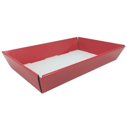 Picture of 40 X 26cm LARGE HAMPER TRAY RED X 25pcs