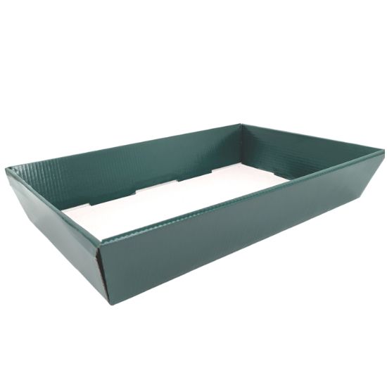 Picture of 40 X 26cm LARGE HAMPER TRAY DARK GREEN
