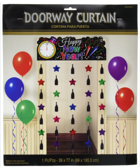 Picture of AMSCAN DOORWAY CURTAIN HAPPY NEW YEAR!