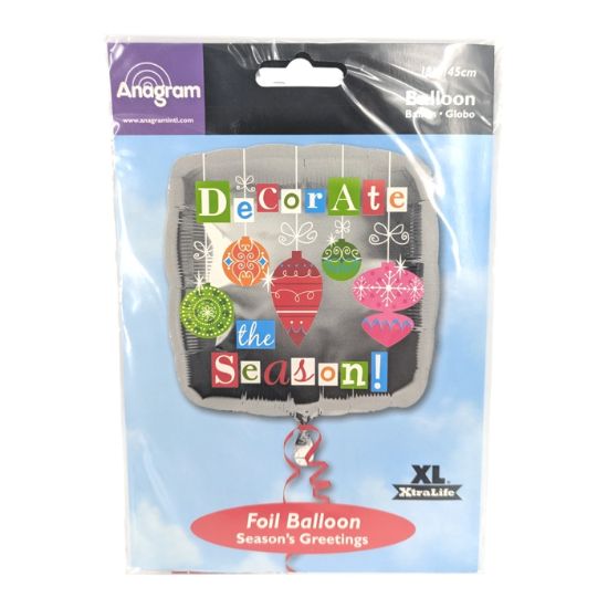 Picture of ANAGRAM 18 INCH FOIL BALLOON - DECORATE THE SEASON!