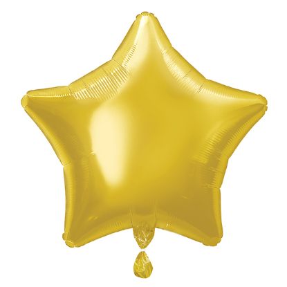 Picture of ANAGRAM FOIL BALLON - 32" PLAIN STAR GOLD X 3pcs