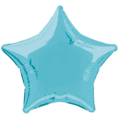 Picture of ANAGRAM FOIL BALLON - 19" PLAIN STAR BLUE X 3pcs