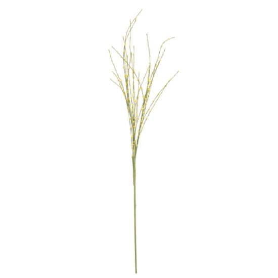 Picture of 98cm BEAD SPRAY WITH GREEN STEM YELLOW X 48pcs