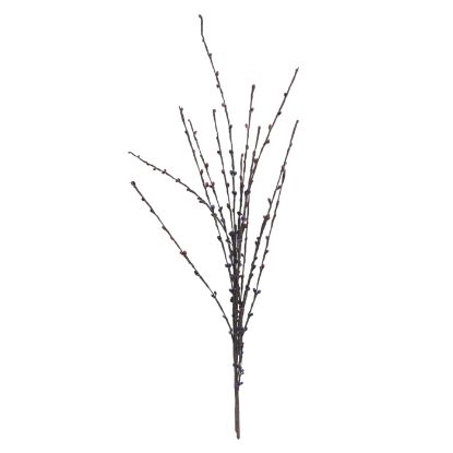 Picture of 54cm BEAD SPRAY WITH BROWN STEM PLUM/BURGUNDY X 48pcs