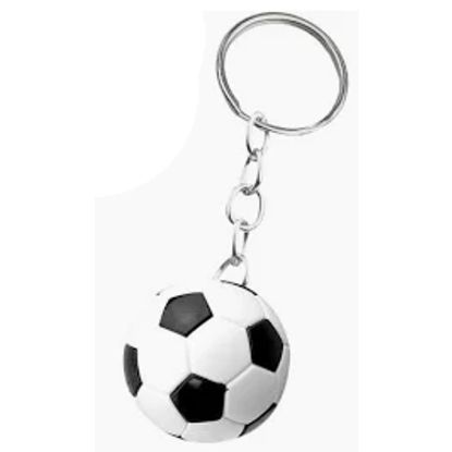 Picture of AMSCAN FOOTBALL KEYCHAIN BLACK & WHITE X 12pcs