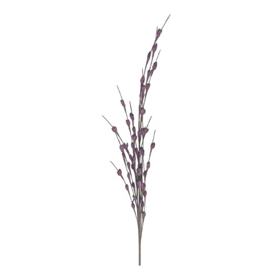 Picture of 63cm FOAM LEAF SPRAY PURPLE X 24pcs