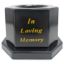 Picture of 18.5cm GRAVE VASE BLACK IN LOVING MEMORY