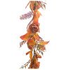 Picture of 175cm AUTUMN MIXED CAMELLIA & FERN GARLAND ORANGE/YELLOW