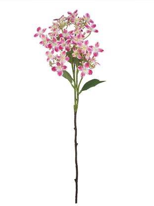 Picture of 62cm WILD HYDRANGEA SPRAY PINK/WHITE