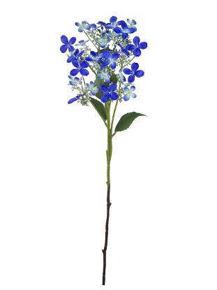 Picture of 62cm WILD HYDRANGEA SPRAY ROYAL BLUE