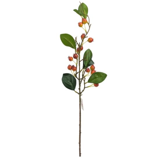 Picture of 65cm HYPERICUM BERRY SPRAY GREEN/RED