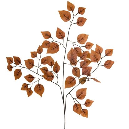 Picture of 65cm BIRCH LEAF SPRAY RUST X 12pcs